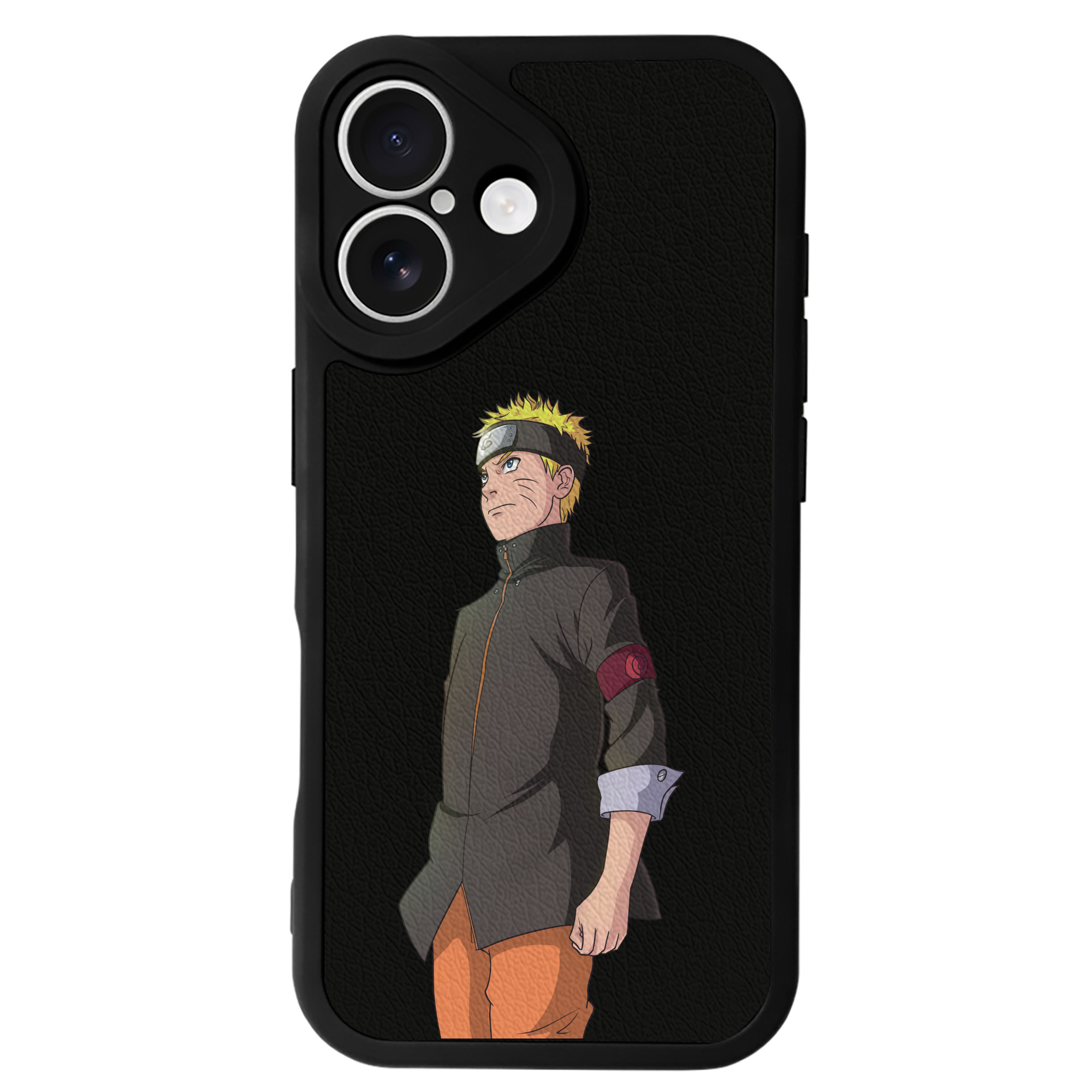 （画像用） NARUTO -ナルト- うずまき ナルト Uzumaki Naruto 【iPhone 16シリーズ対応】シリコンスマホケース（レザー調） 材質：シリコン